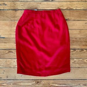 *vintage* Gianni Sport Red Pencil Skirt